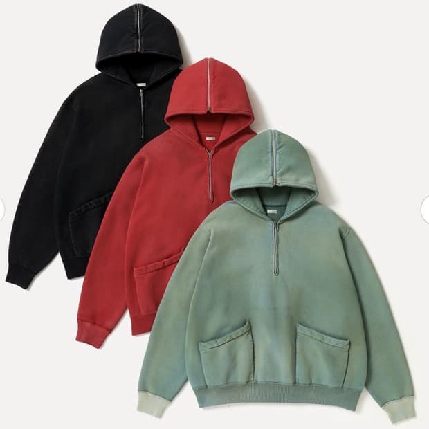 아프레쎄 26SAP-05-13 하프 후드 집업