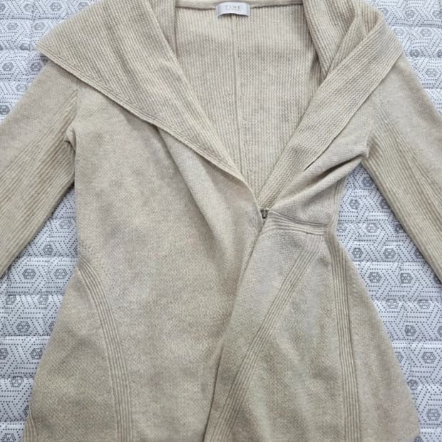 타임 캐시미어 혼방 니트 가디건 ~F