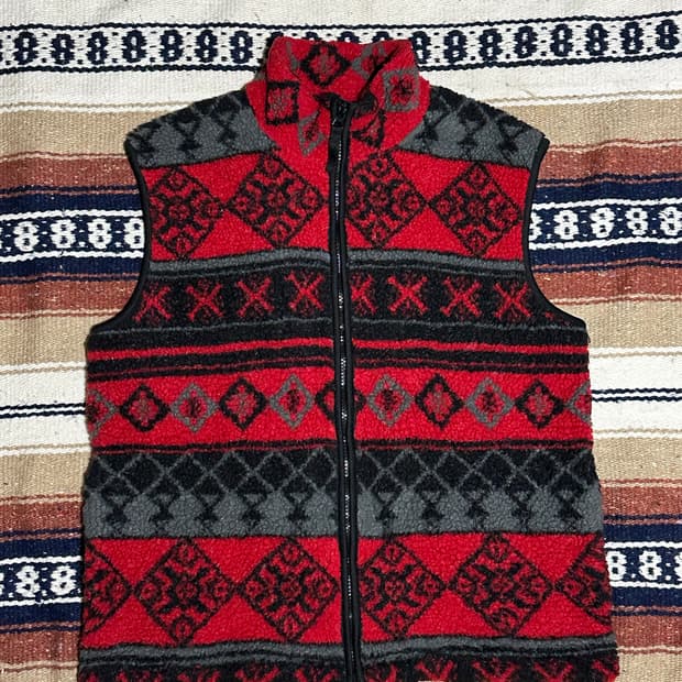 [빈티지] •North West Blue Fleece Vest