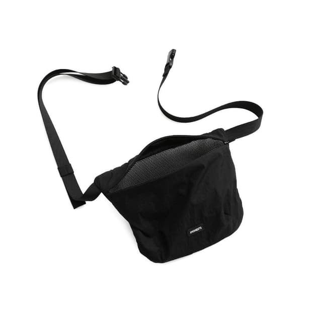 AMOMENTO + Sheer Nylon Belt Bag, Black