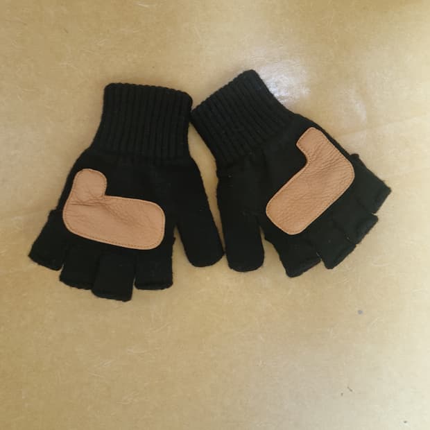 뉴베리니팅 사금가죽 글로밋장갑 블랙 ML사이즈 1회착