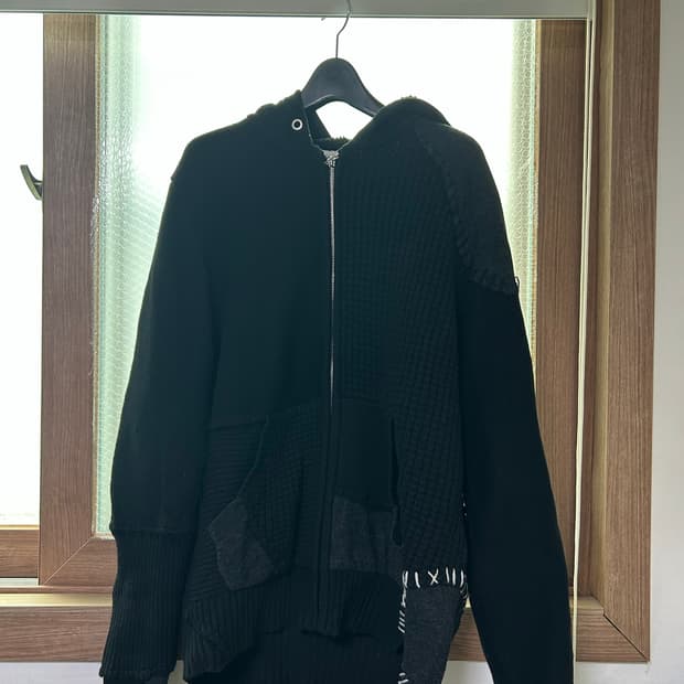 Diesel 블랙 후드 집업