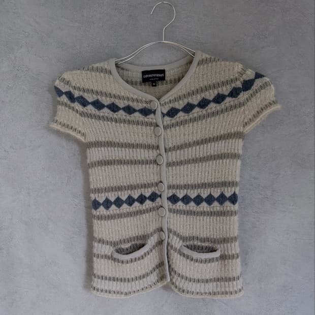 Emporio Armani Sheer Mohair knit top