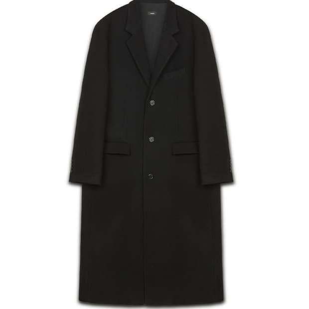 [S/105] MNGU 23FW 오버사이즈 테일러드 코트 블랙