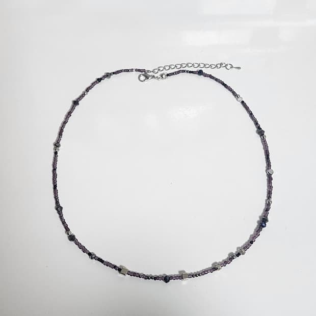 남자 보라 갤럭시 목걸이