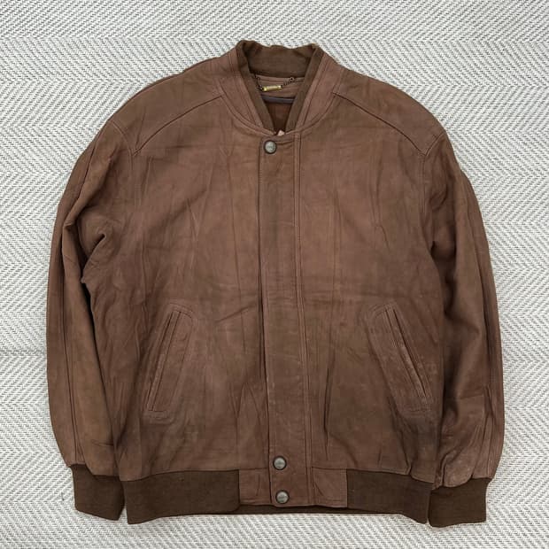 벤투라 램스킨 리얼레더 블루종 r2750