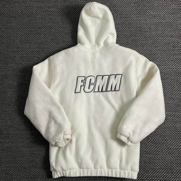 FCMM 빅로고 누빔 루즈핏 플리스 후드집업o 4202
