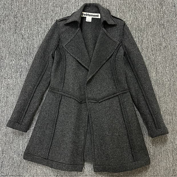 빈티지 모직 코트 
