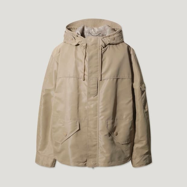 IRO 23FW 이로 나일론 후드 세미오버 자켓 L 베이지