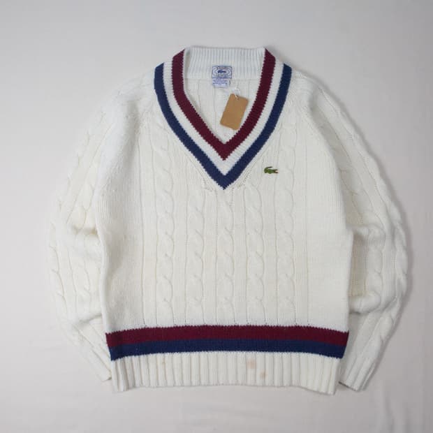 80s IZOD 라코스테 크라켓 아크릴 니트 스웨터