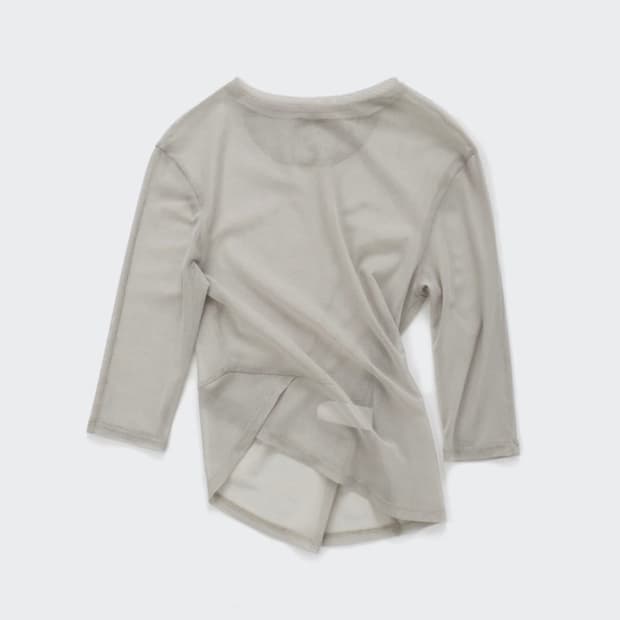 울리카상투스 Unbalanced mesh top (sand green)