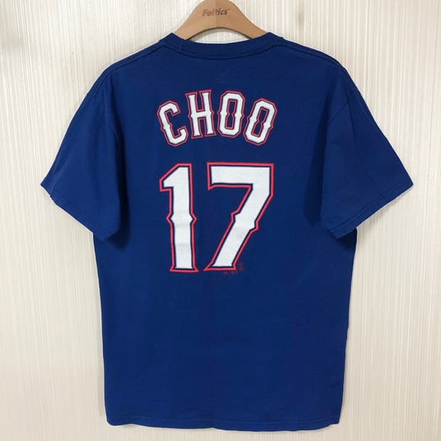 MLB 마제스틱 텍사스레인져스 플레이어티셔츠 M #17 추신수