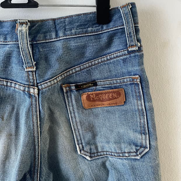 90's JPN Vintage Mcqueen 부츠컷 데님