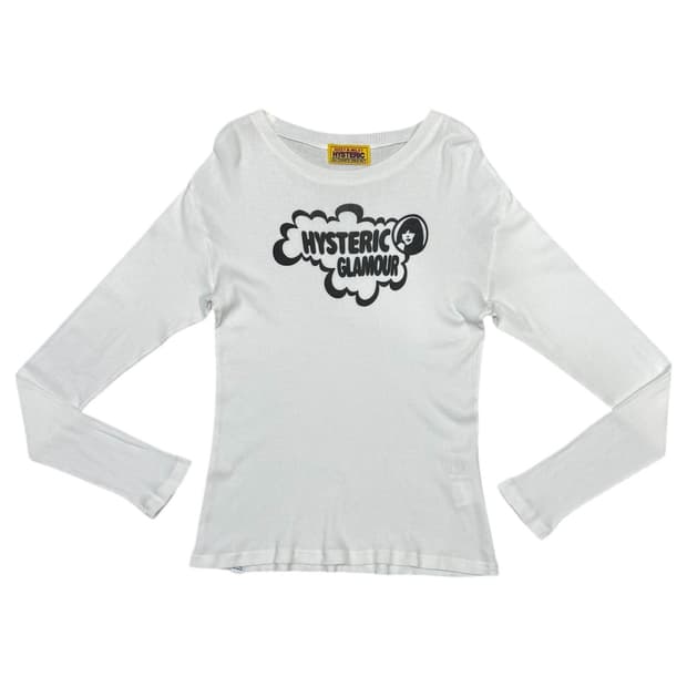 히스테릭 글래머 히스걸 니트 롱슬리브 티셔츠