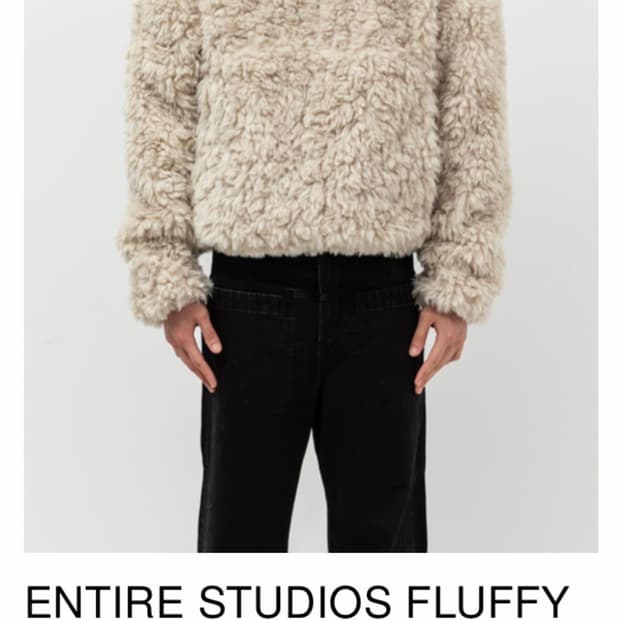 구매합니다 entire studios fluffy quarter zip