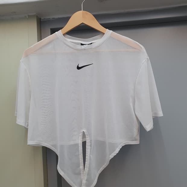 나이키 크롭 메쉬 탑 95