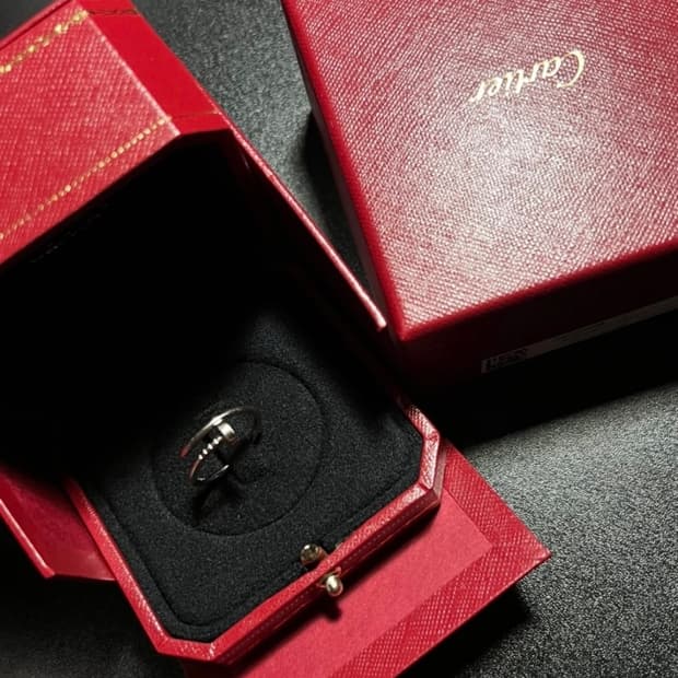 까르띠에 앵끌루 반지 52호