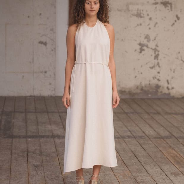 Baserange Apron 드레스 - 야생 실크