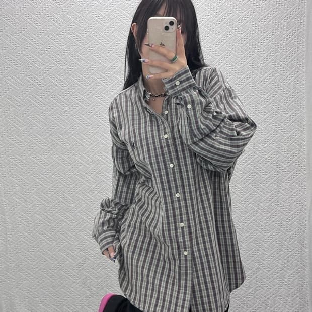 폴로 랄프로렌 빈티지 컨트리 플레이드 체크 셔츠 L C07885