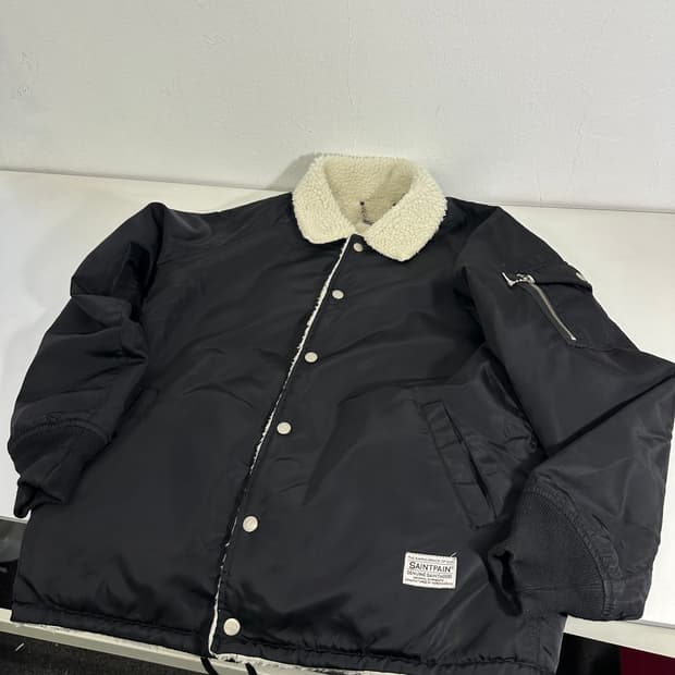S 95 세인트페인 블랙 뽀글이 코치자켓