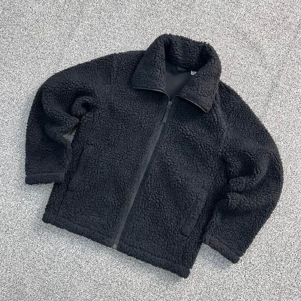 S 유니클로 쉐르파 집업 자켓 0326M