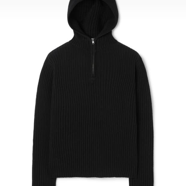 [M]유니섹스 문선 바라클라바 니트 블랙