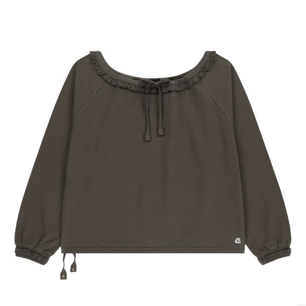 코이세이오 드로스트링 롱 슬리브 차콜 2