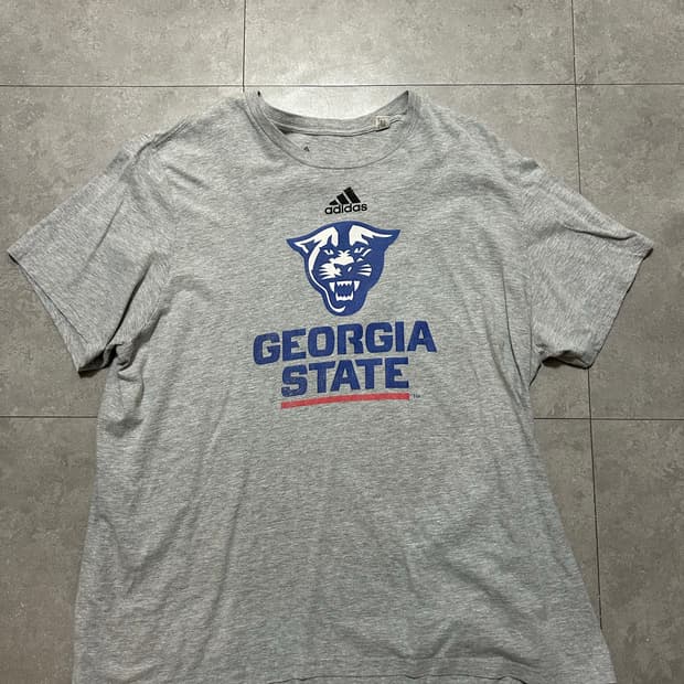 [빅사이즈  ] 아디다스  USA 조지아주립대학교  코튼  숏슬리브  1
