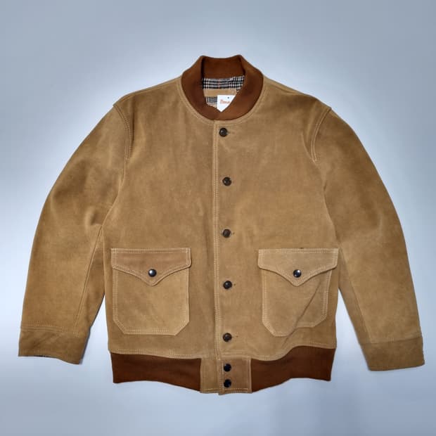 genuine 스웨이드 레더자켓