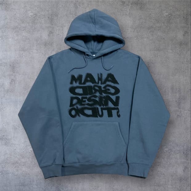 마하그리드 스펠아웃 빅로고 스카이 후드티