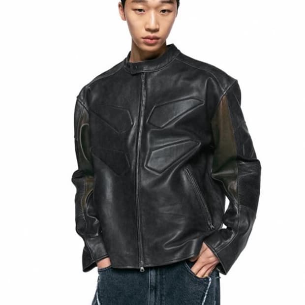 인사일런스 앰보 바이크 레더 자켓