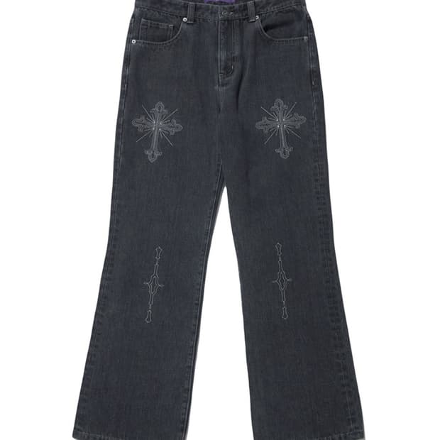 비슬로우 세미 부츠컷 팬츠