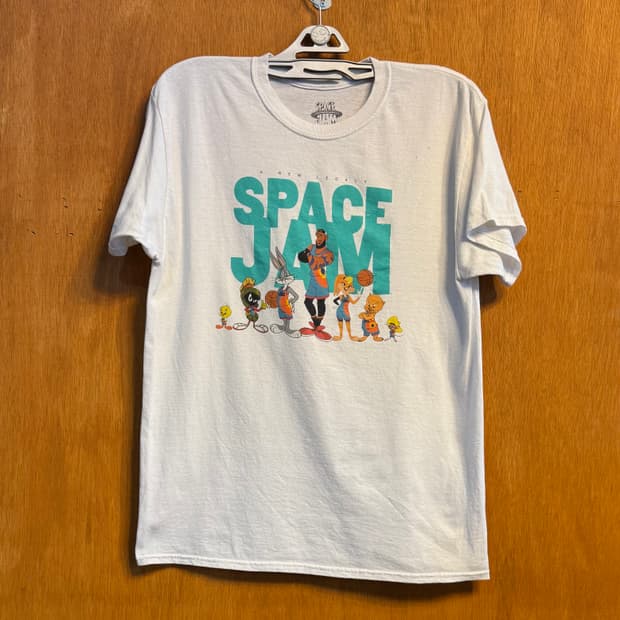 빈티지 space jam 그래픽 티 "L" (m249)