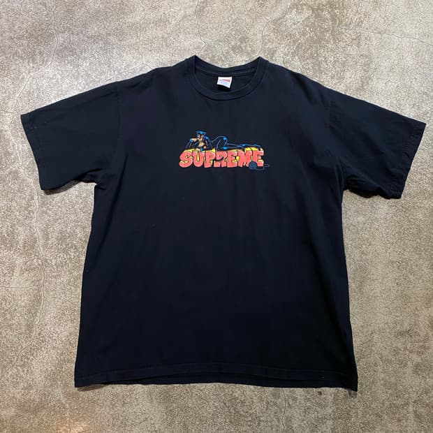 (정품) 슈프림 빈티지 캣우먼 반팔티