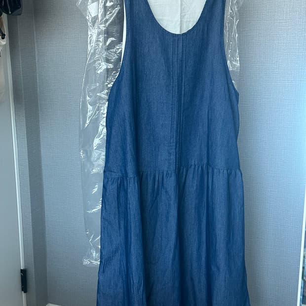 빈티지 핀턱 데님 원피스