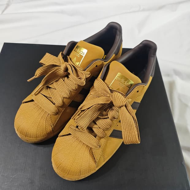 [265] 아디다스 슈퍼스타 메사 다크 브라운 된장 ID0993