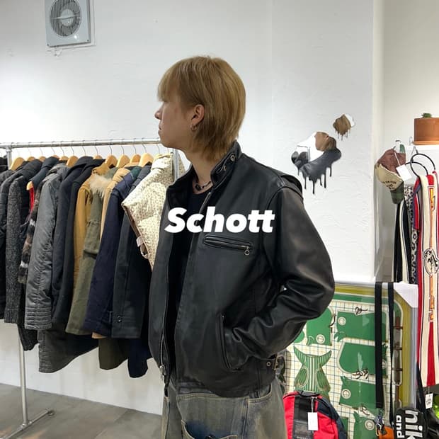 쇼트 schott 가죽 레더 바이커 641자켓