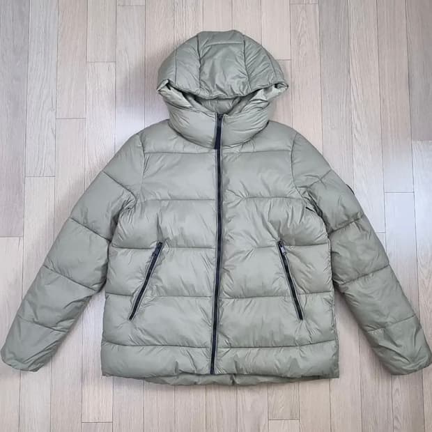 자라 후드 숏패딩