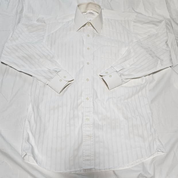 발렌시아가 히든로고 스트라이프 셔츠 95