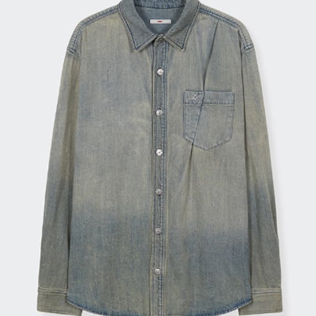 mmic 데님 셔츠