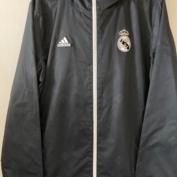 아디다스 레알마드리드 축구 후드 바람막이 100