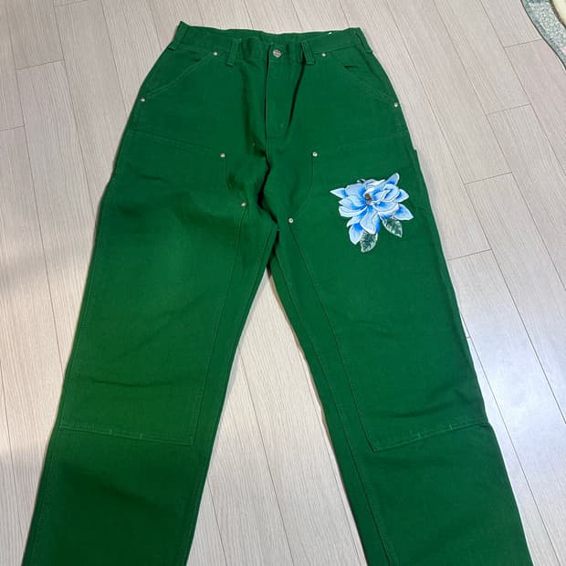 칼하트wip x 어웨이크 뉴욕 더블니 팬츠