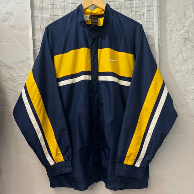 90s 나이키 올드스쿨 네이비 나일론 코치자켓 XL