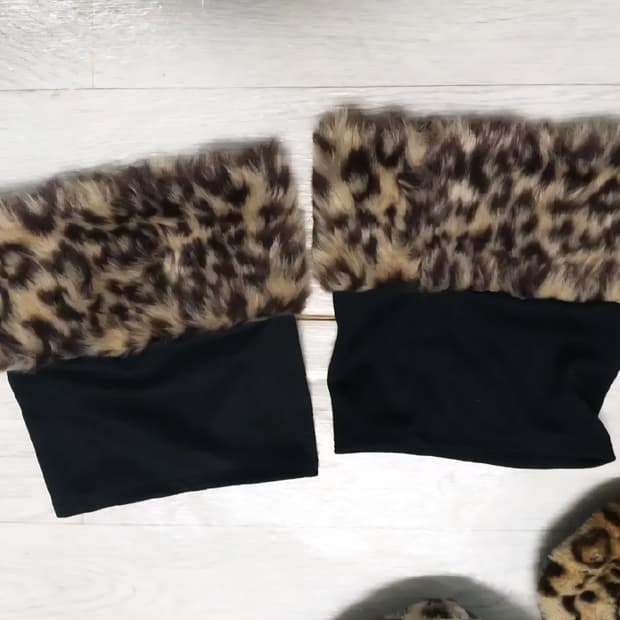 오네갸루빈티지머플러워머y2k히메갸루레오파드지브라호피리본로걀긱시크고스펑크