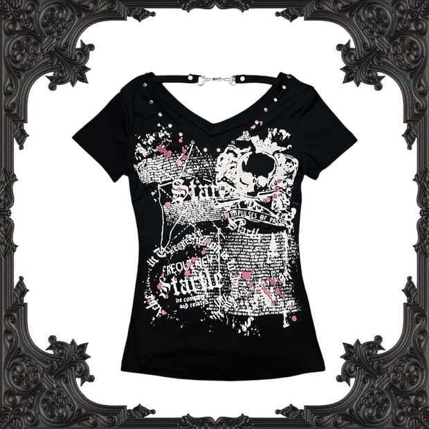 Skull print T-shirt
