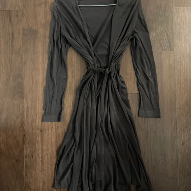 띠어리럭스 브라운 롱 가디건