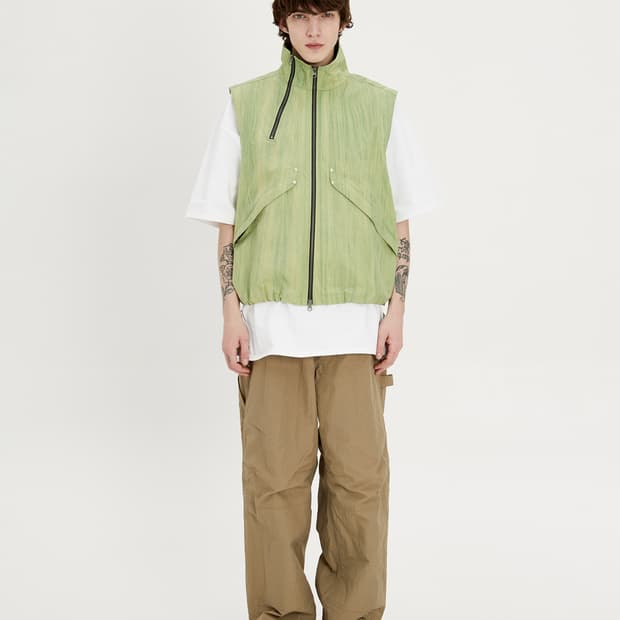 IEY RAIN MULTI ZIP-UP VEST Green