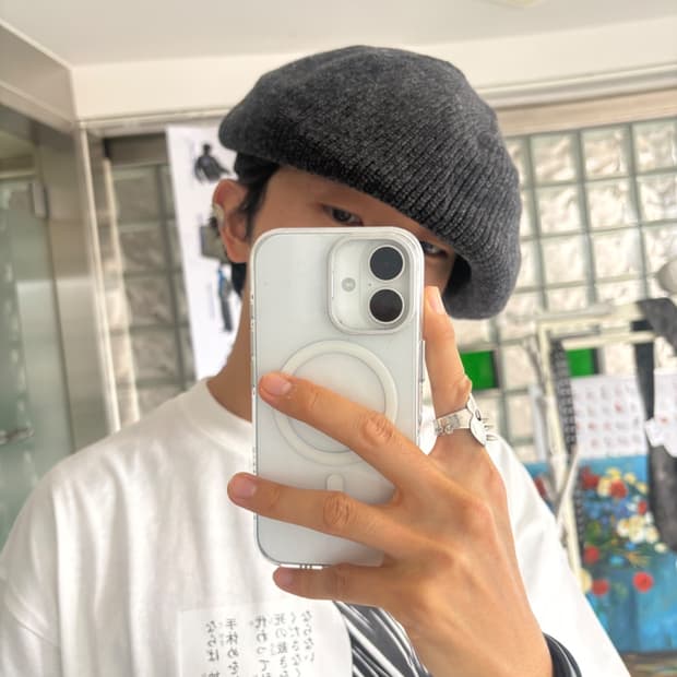 Wool nylon Knit casquette 울 나일론 니트　캐스켓