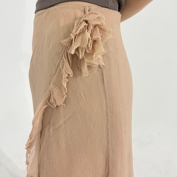 Anna molinari flower corsage silk sk