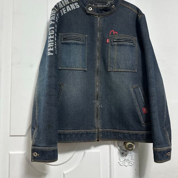 에비수 데님 쉐르파 자켓